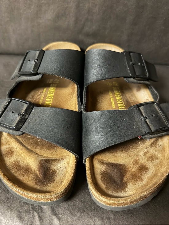 Birkenstock Shoes - Birkenstock Black Leather Double Strap Arizona Sandals